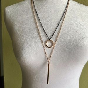 Gold & Black Tone Necklace